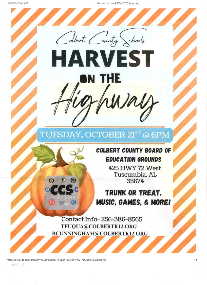 Harvest on the Highway – Colbert County Schools