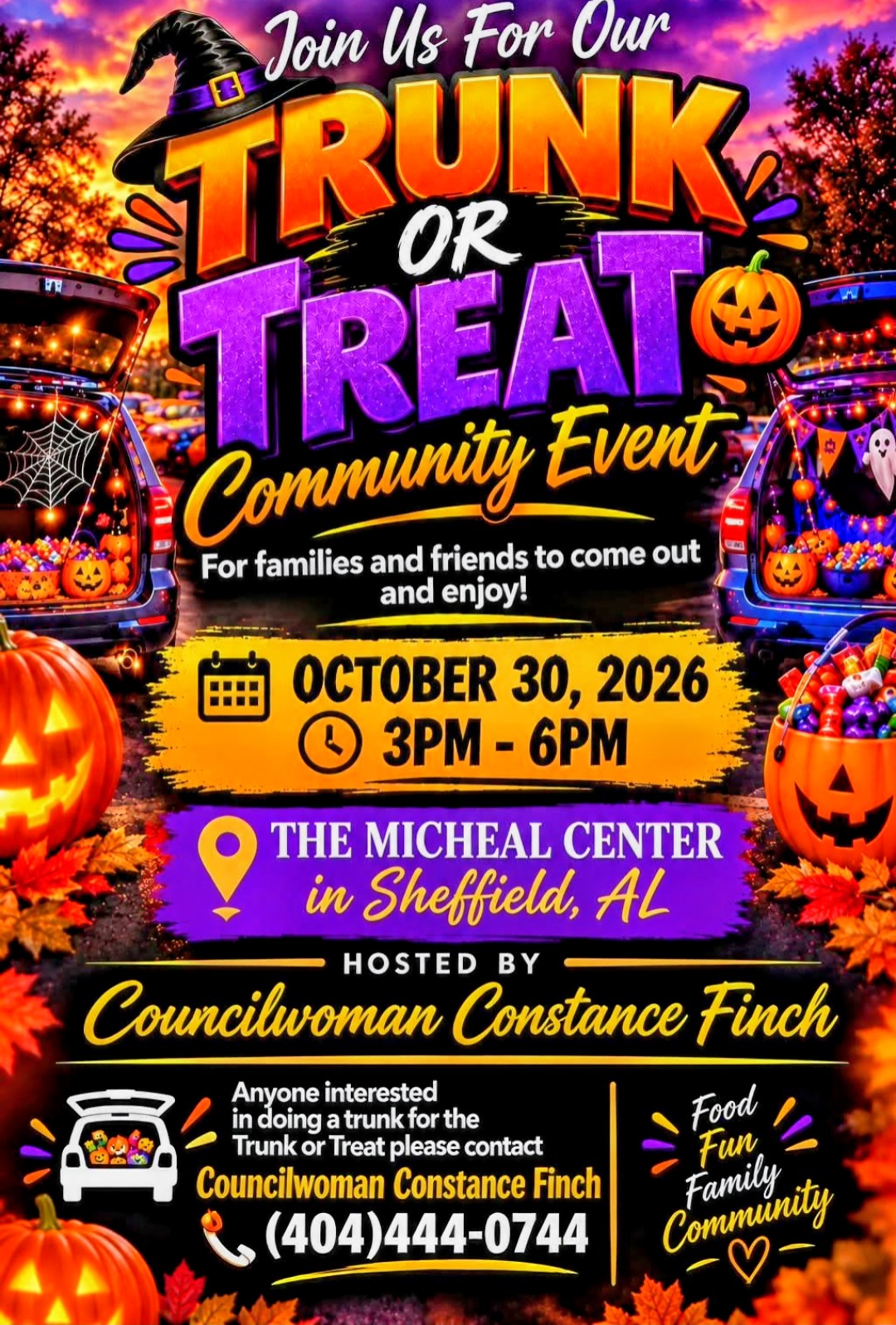 Trunk or Treat Community Event