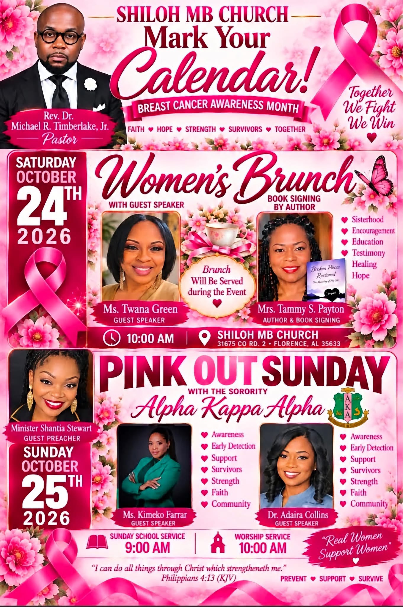 Shiloh MB Church Breast Cancer Awareness Weekend